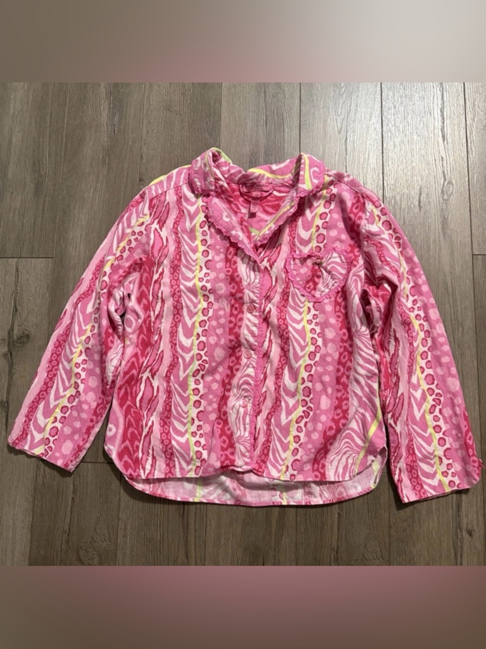 Betsey Johnson Intimates Cottage Core Floral Print Pajama Set Women’s Sz Large